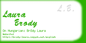 laura brody business card